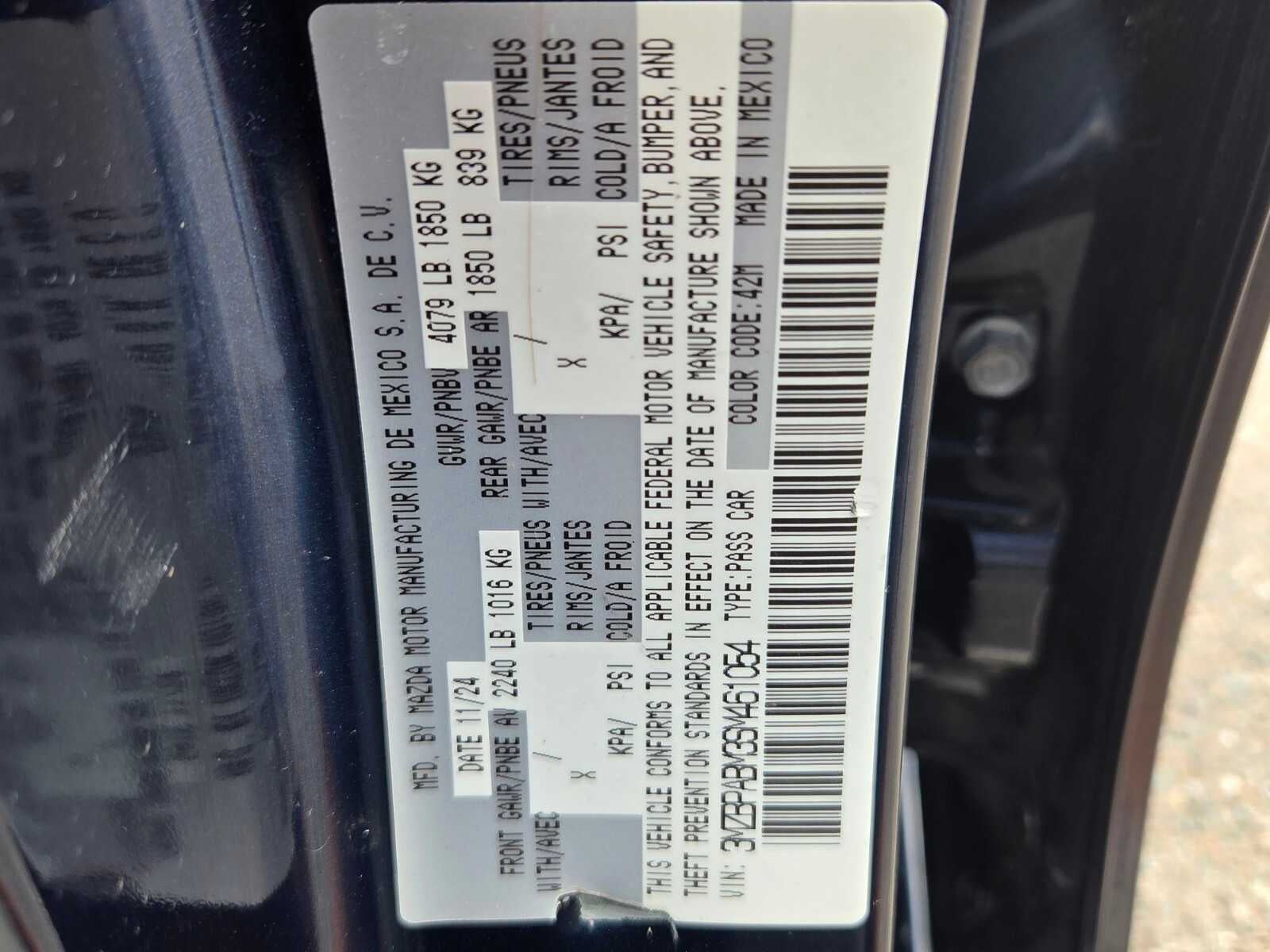 2025 Mazda MAZDA3 2.5 S Select Sport FWD
