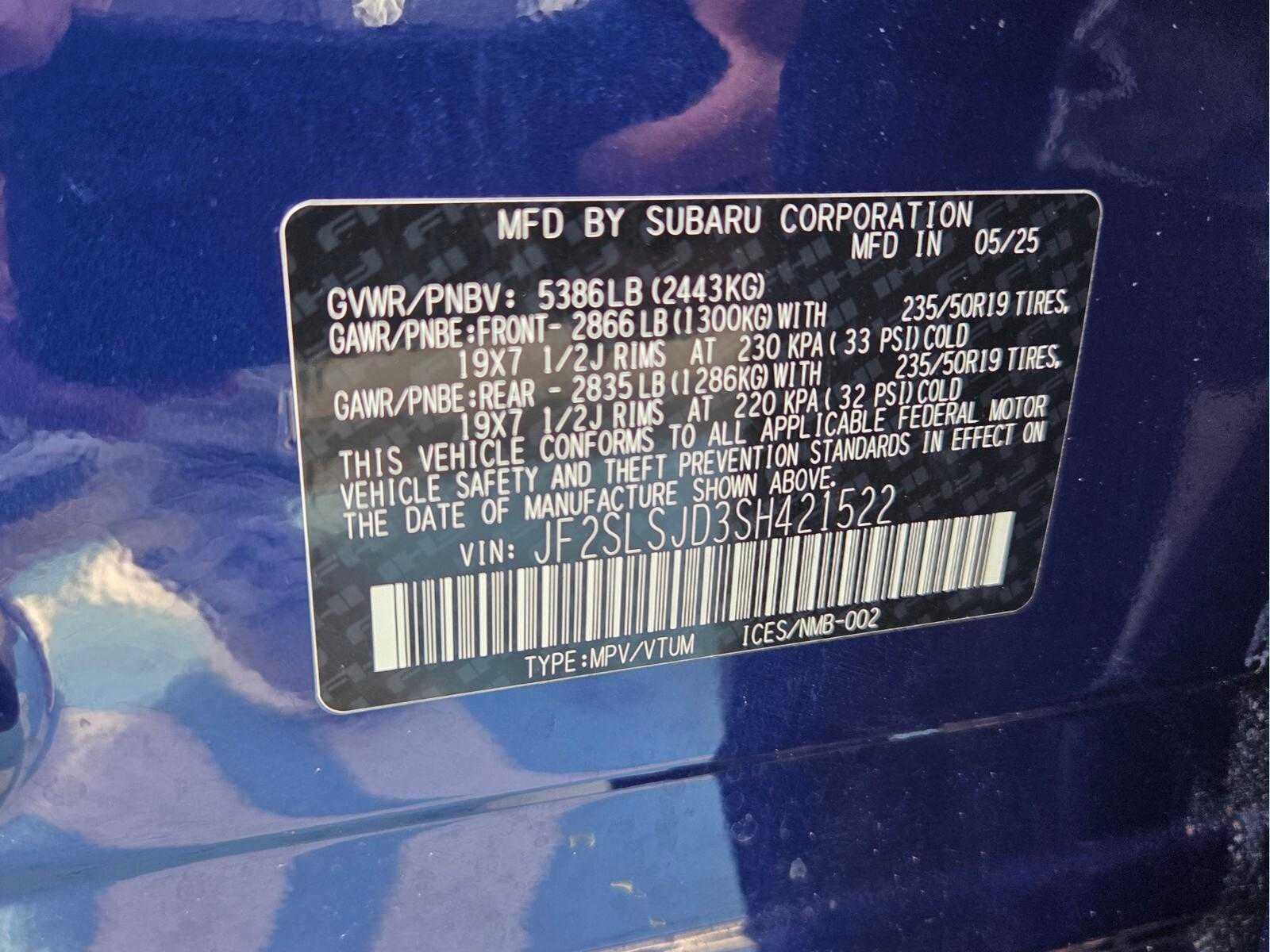 2025 Subaru Forester Sport Hybrid AWD