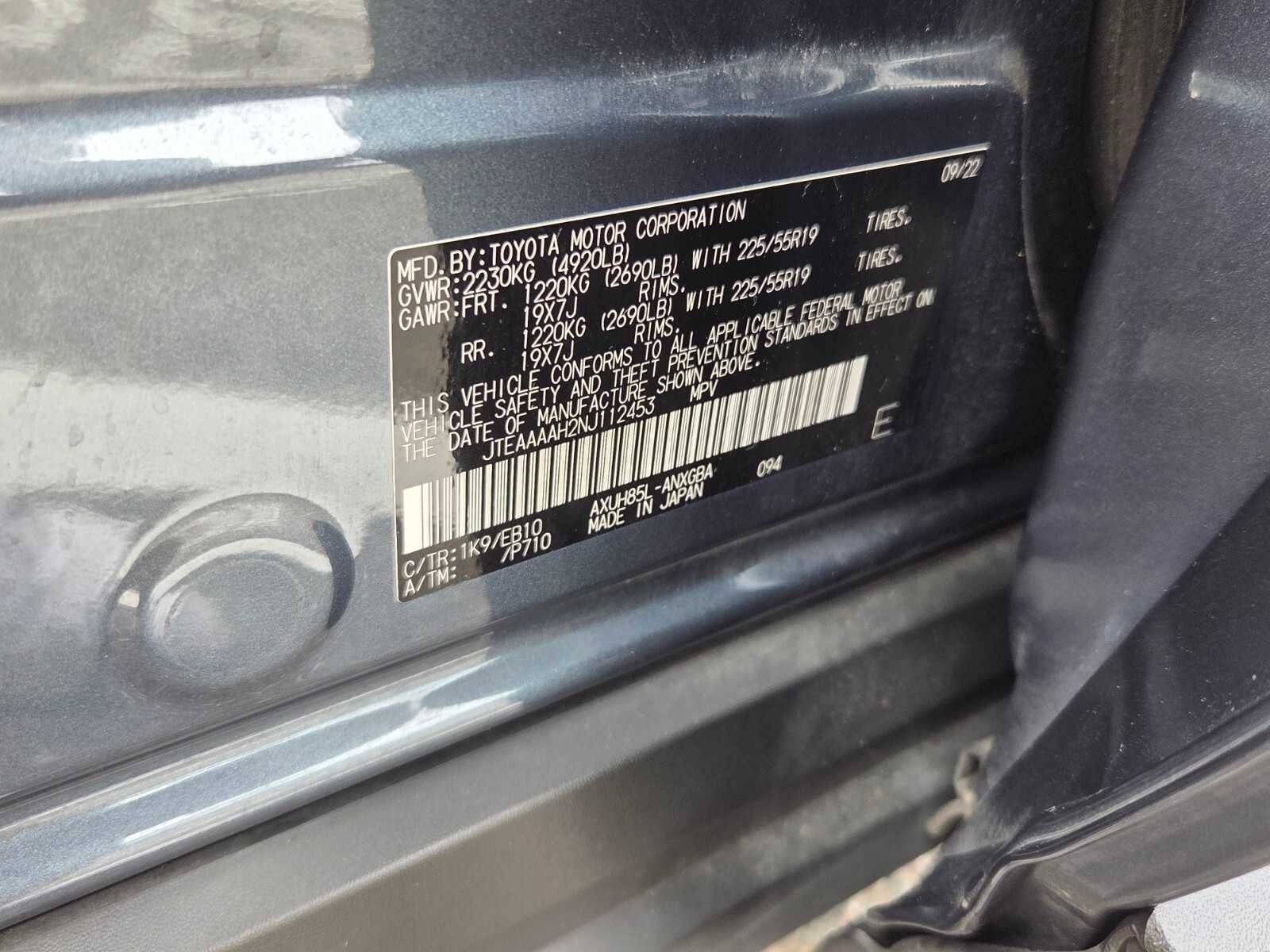 2022 Toyota Venza XLE AWD