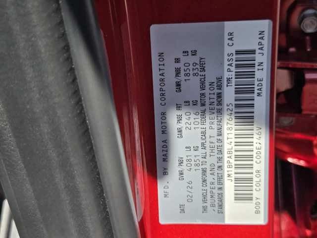 2026 Mazda Mazda3 Sedan 2.5 S Select Sport