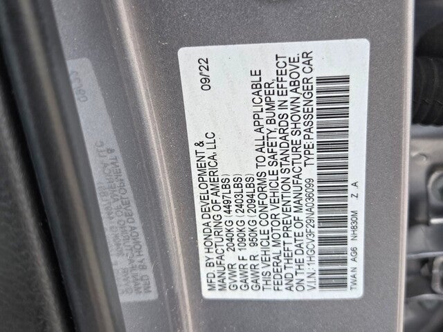 2022 Honda Accord Hybrid Sport
