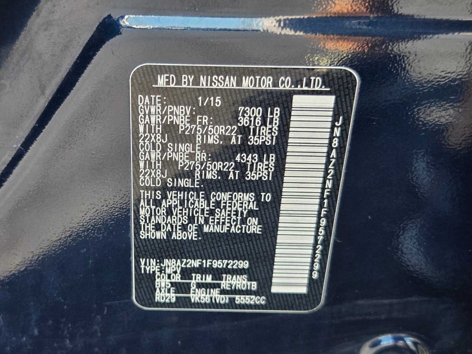 2015 INFINITI QX80 Base