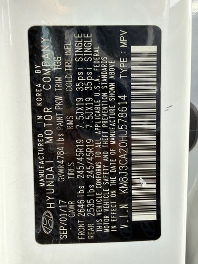 2017 Hyundai Tucson Value