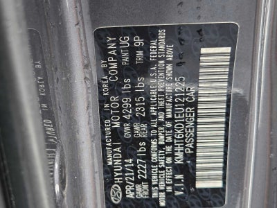 2014 Hyundai Genesis Coupe 2.0T R-Spec