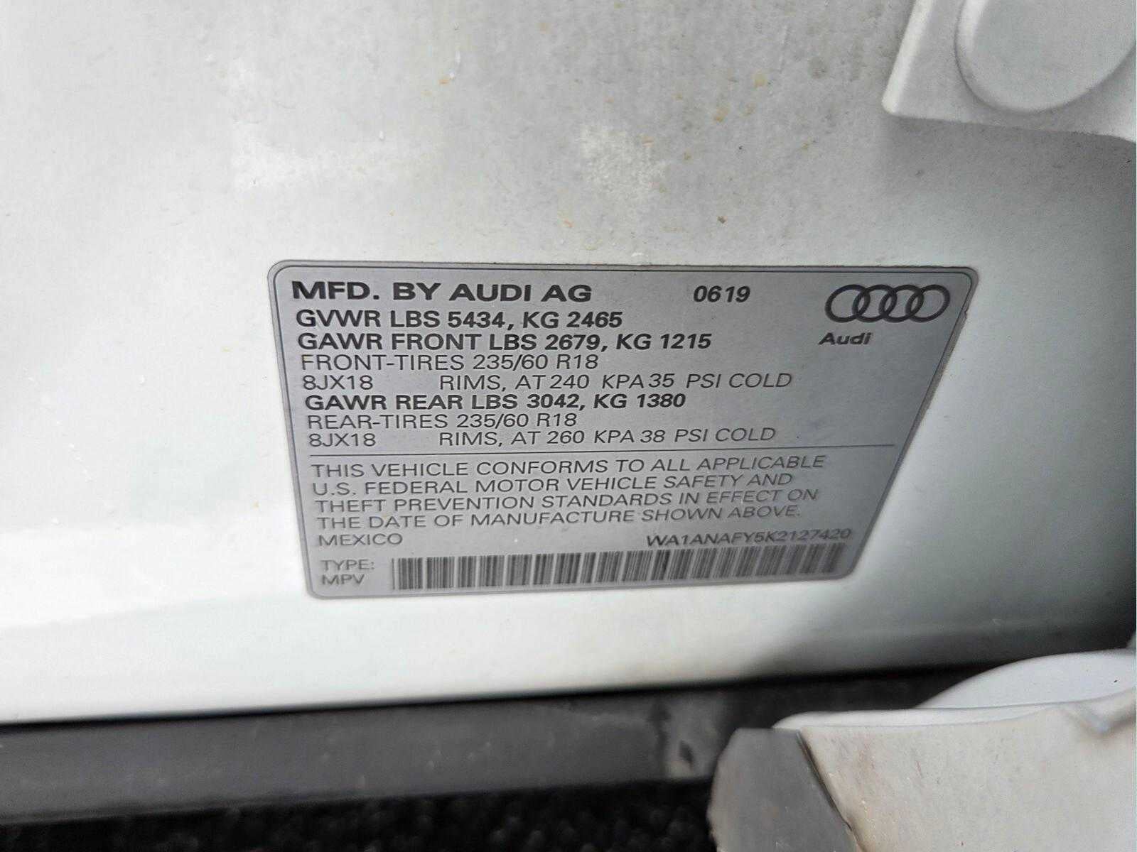 2019 Audi Q5 Premium
