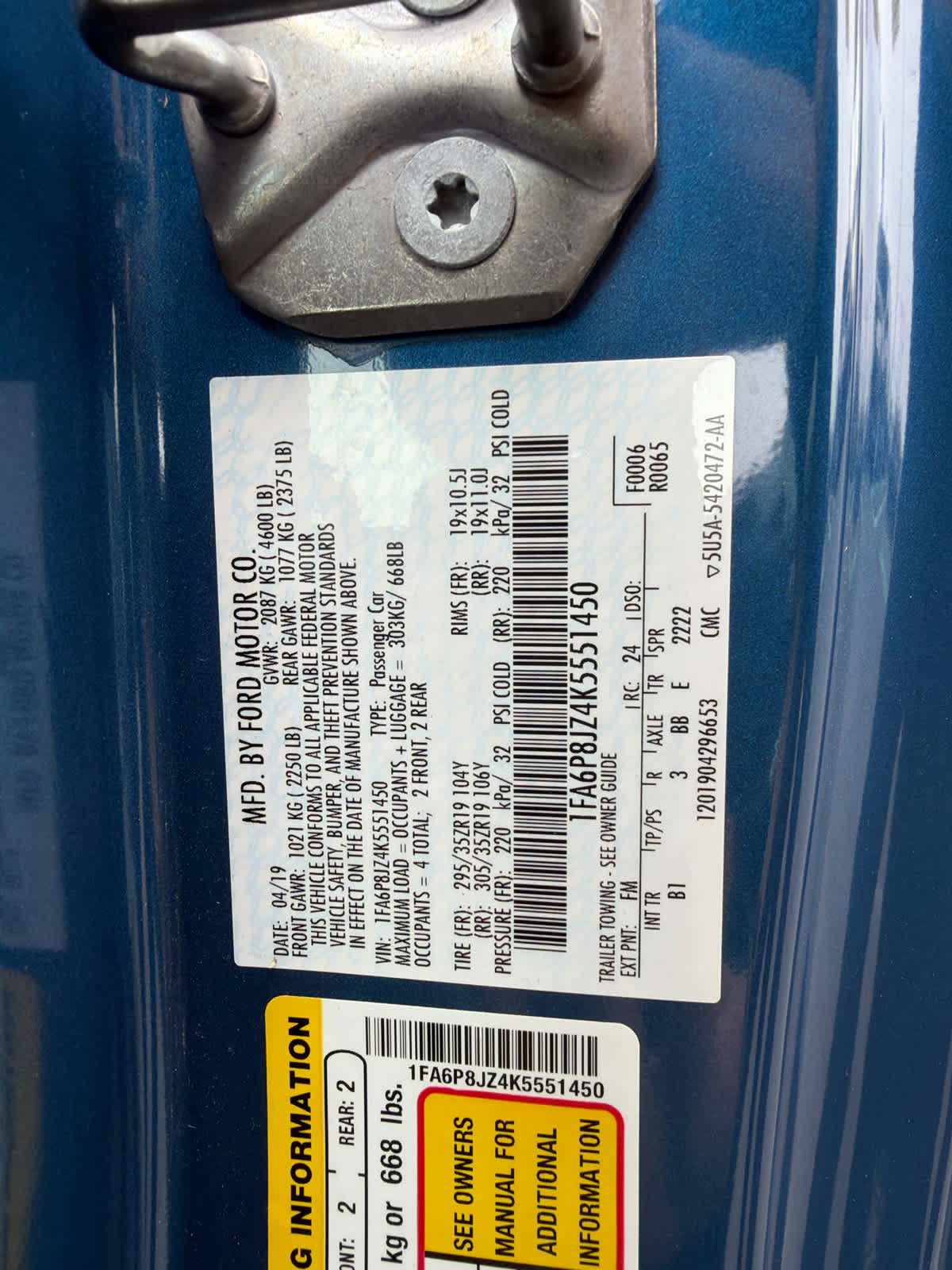 2019 Ford Mustang Shelby GT350