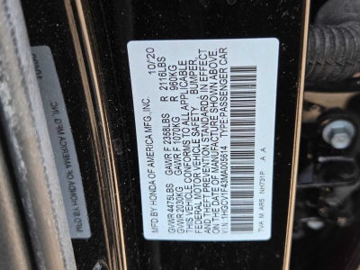 2021 Honda Accord Sedan Sport SE