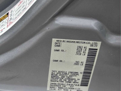 2020 Nissan Altima 2.5 SL