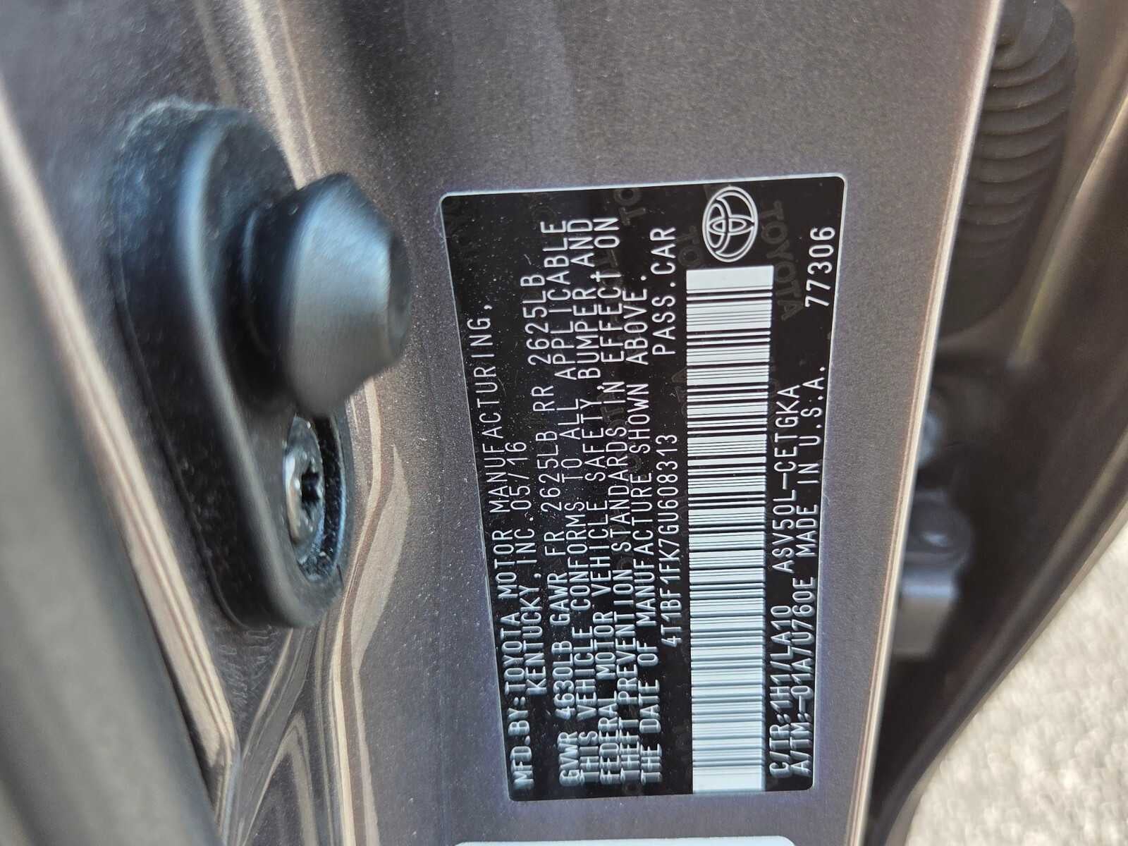2016 Toyota Camry XLE