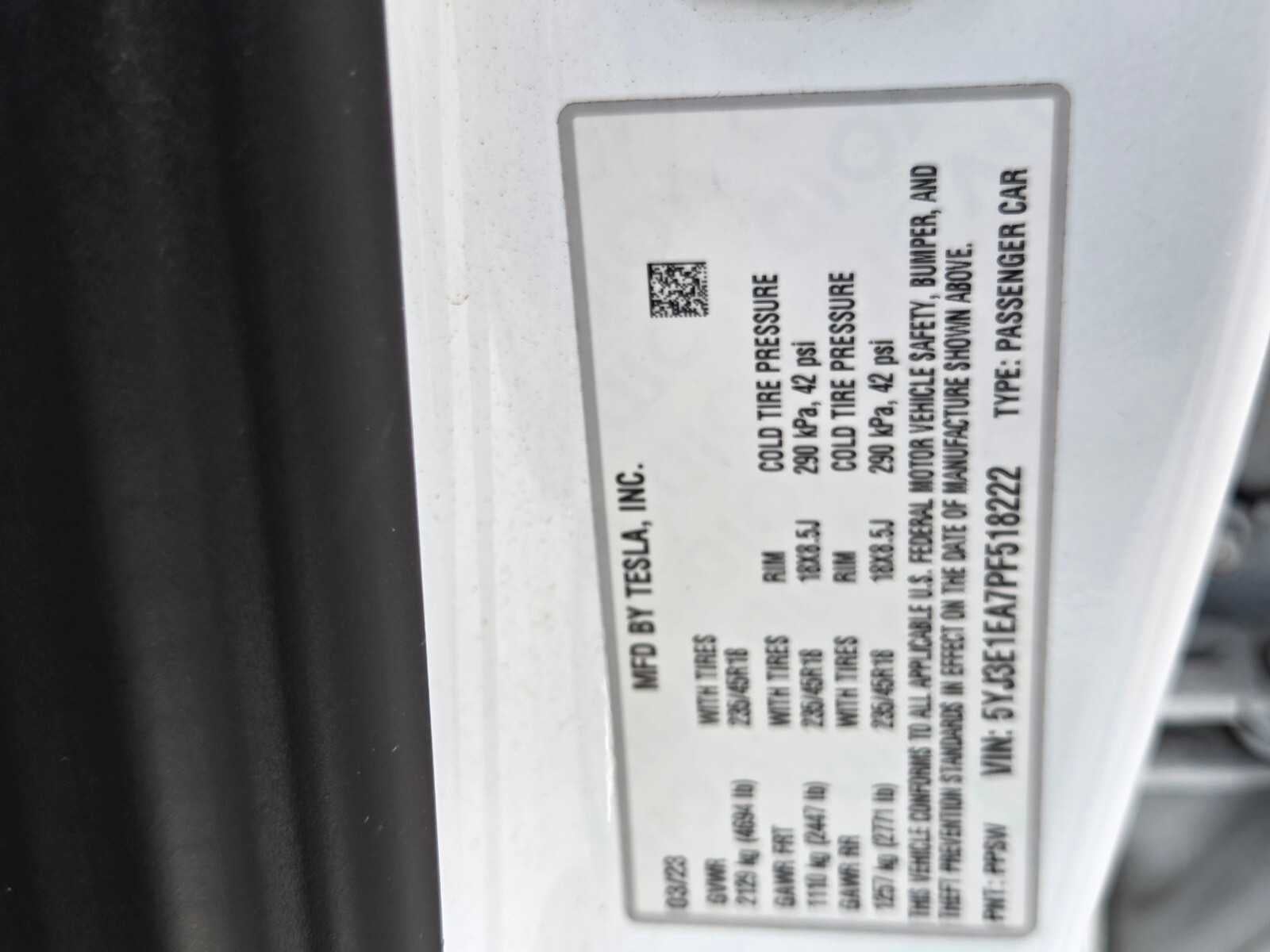 2023 Tesla Model 3 Base