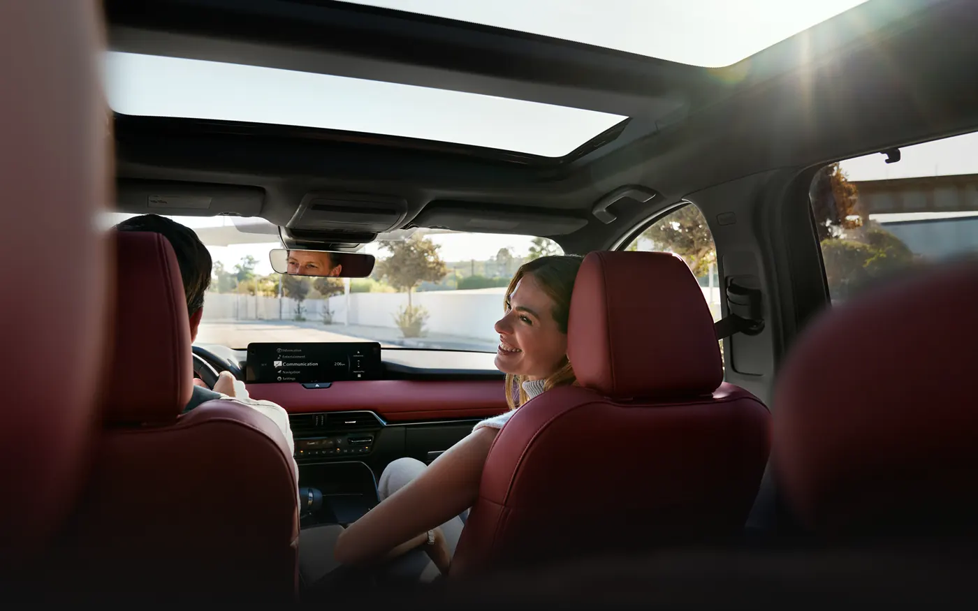 Friends riding in the 2-row 2027 Mazda CX-90 | Mazda City of Orange Park in Jacksonville FL